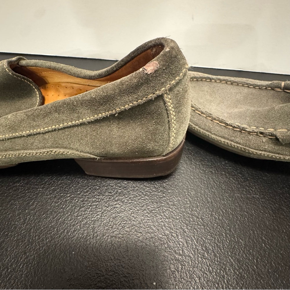 🌿 Vintage Cole Haan Country Olive Suede Loafers – Size 7B - Picture 4 of 11